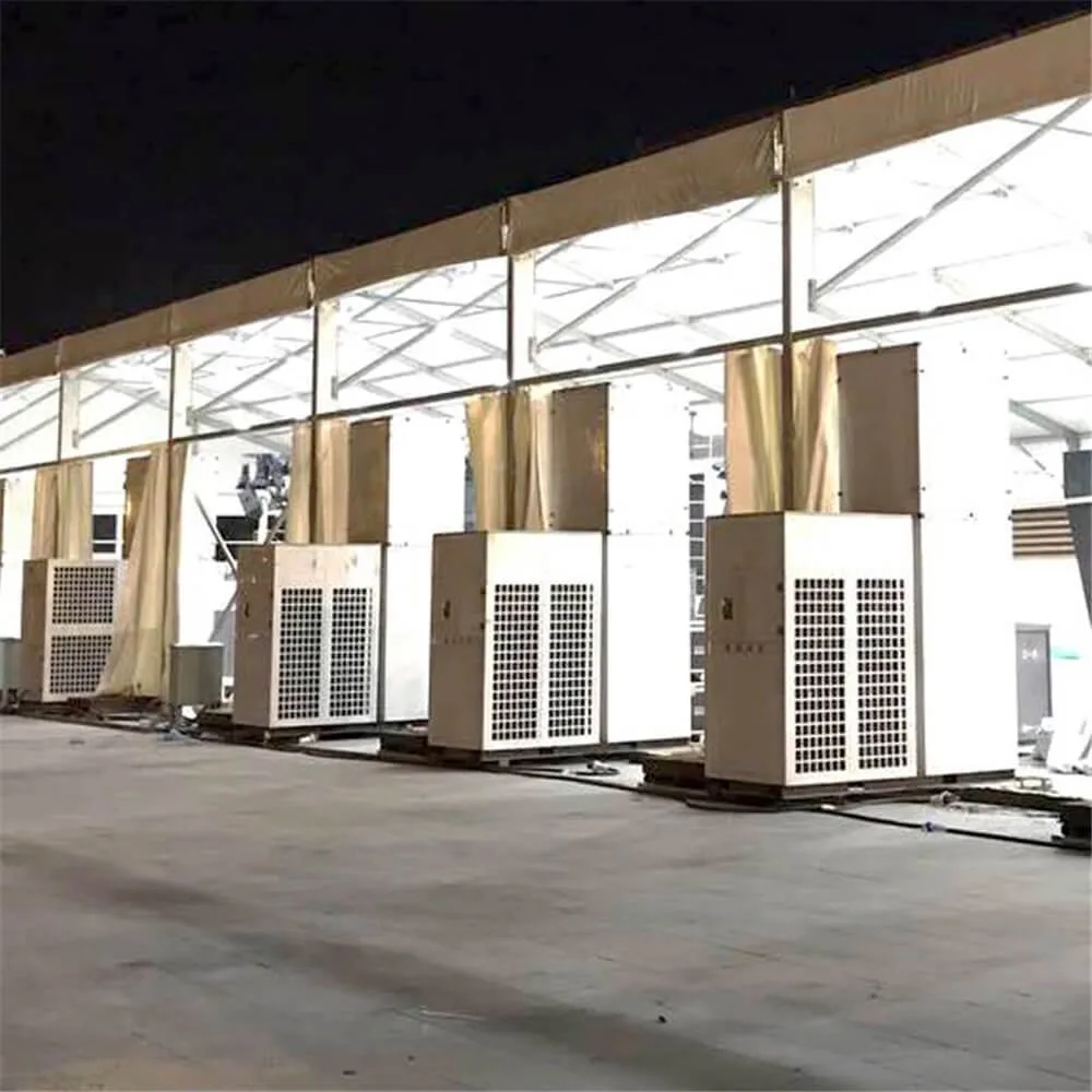 Tent air conditioning cooling in commercial show