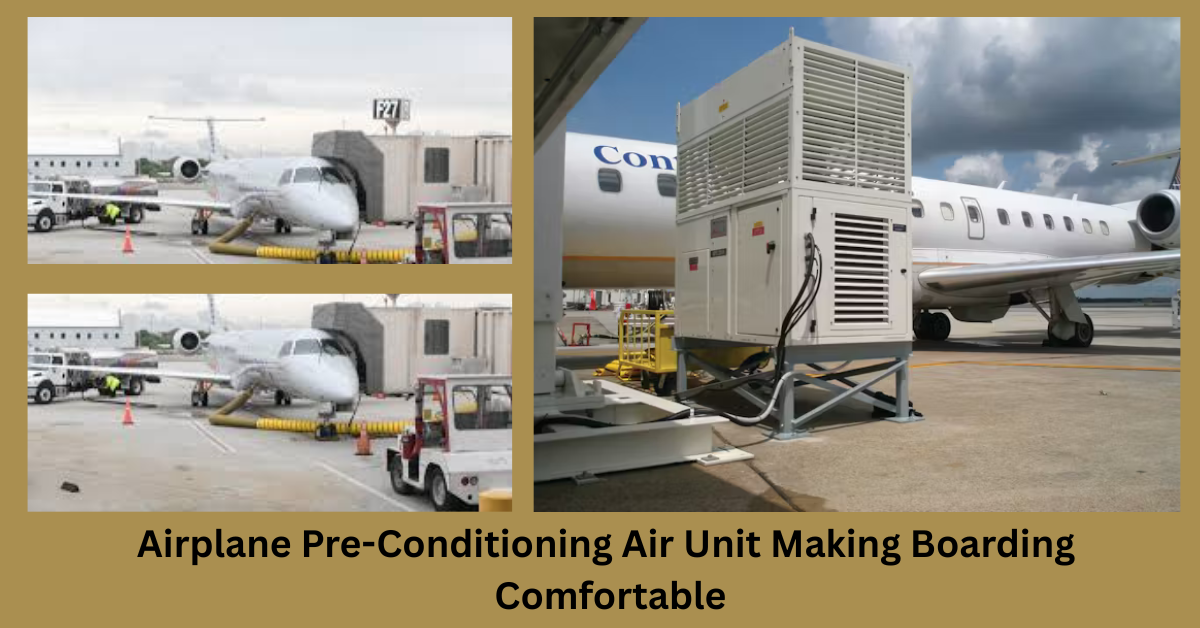 Airplane Pre-Conditioning Air Unit Making Boarding Comfortable