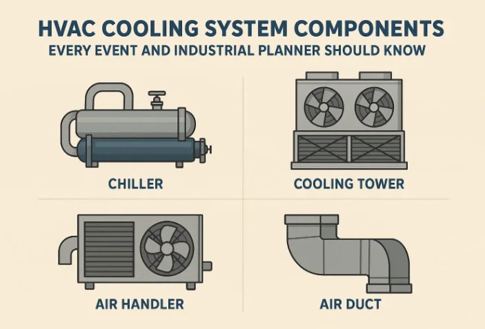 Компоненты системы охлаждения HVAC, которые должен знать каждый организатор мероприятий и промышленных предприятий