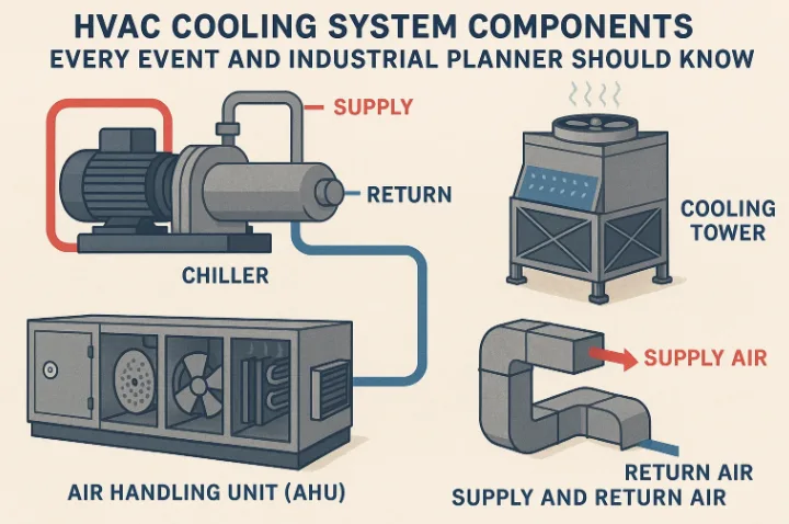 Компоненты системы охлаждения HVAC, которые должен знать каждый организатор мероприятий и промышленных предприятий