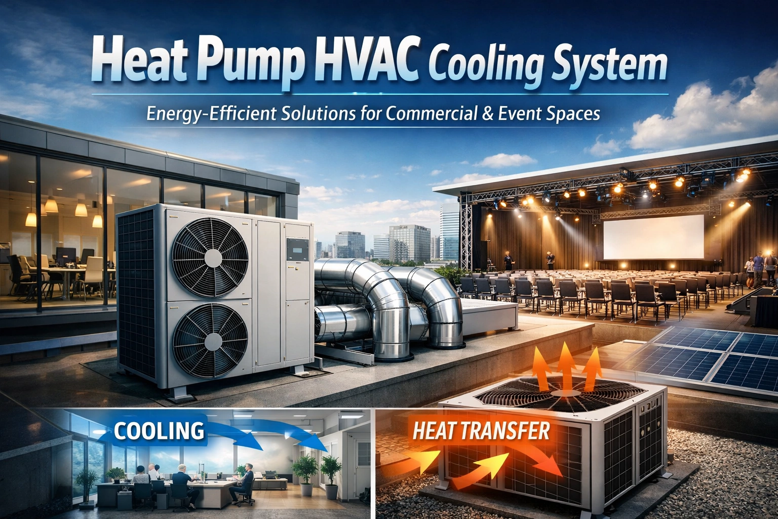 ヒートポンプHVAC冷却システム: 商業スペースおよびイベントスペース向けのエネルギー効率の高いソリューション