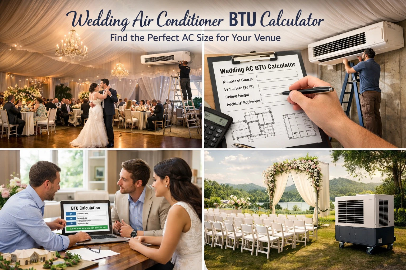 Wedding Air Conditioner BTU Calculator: Find the Perfect AC Size for Your Venue