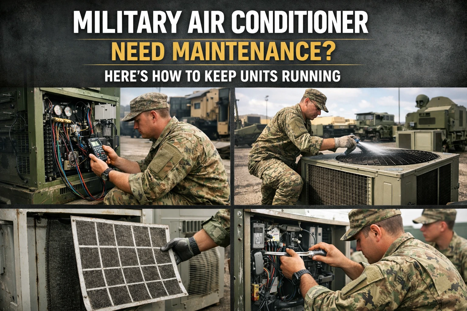 Military Air Conditioner Need Maintenance? Here’s How to Keep Units Running