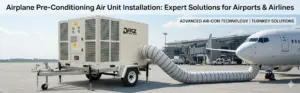 airplane pre-conditioning air unit installation