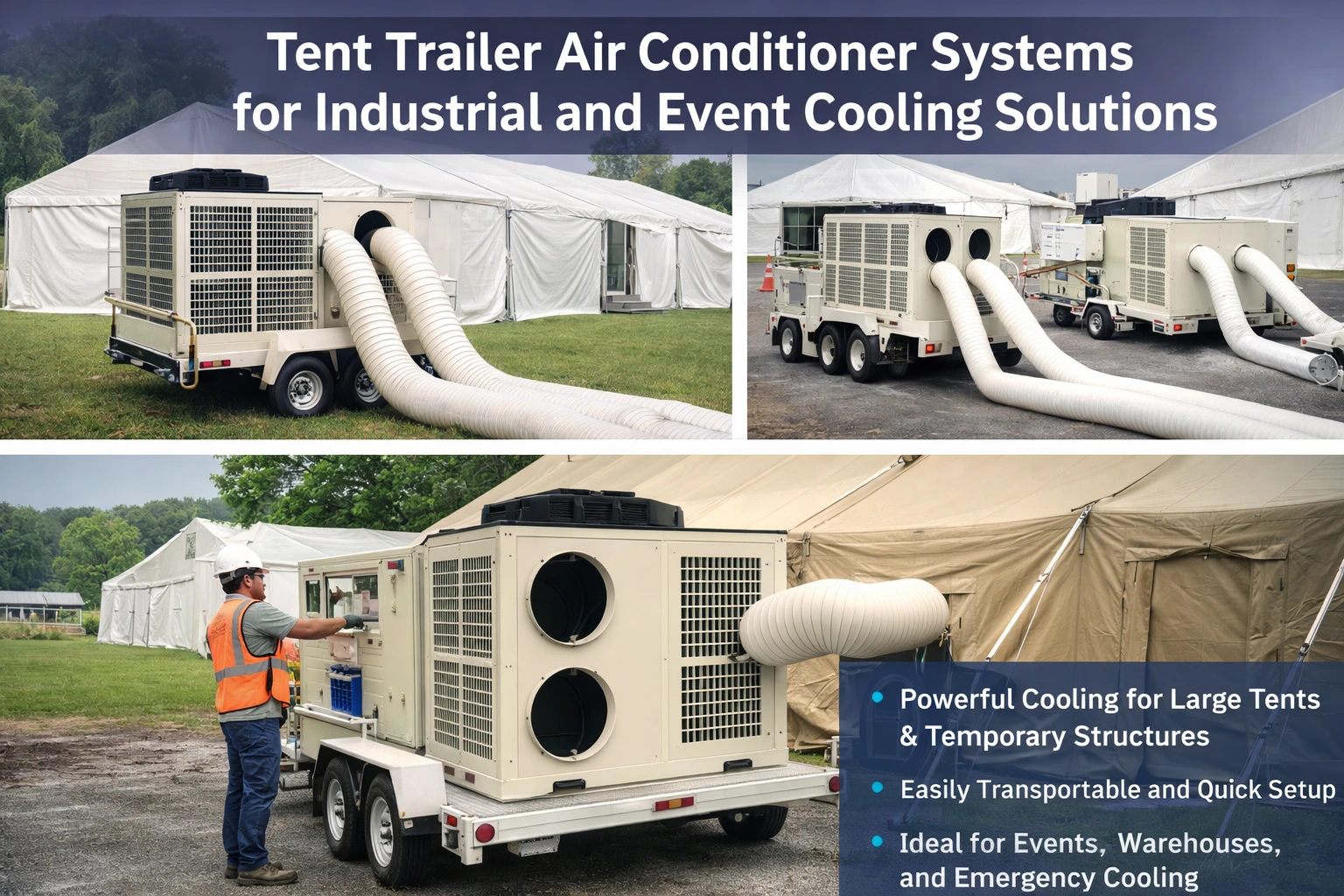 Tent Trailer Air Conditioner Systems for Industrial and Event Cooling Solutions