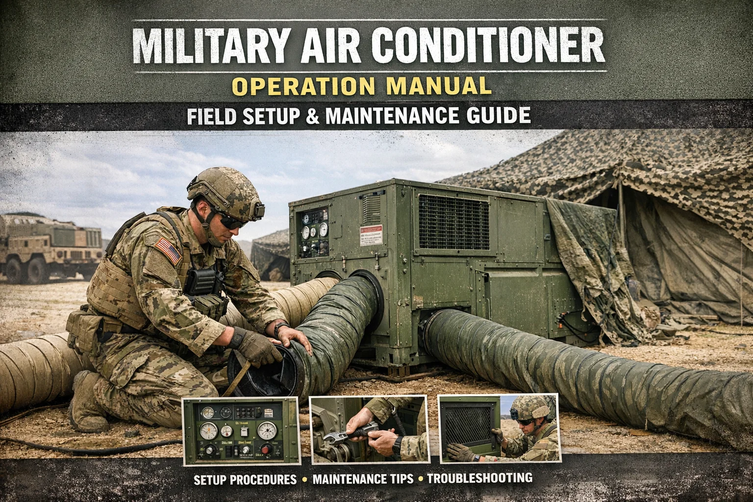 Military Air Conditioner Operation Manual: Field Setup & Maintenance Guide