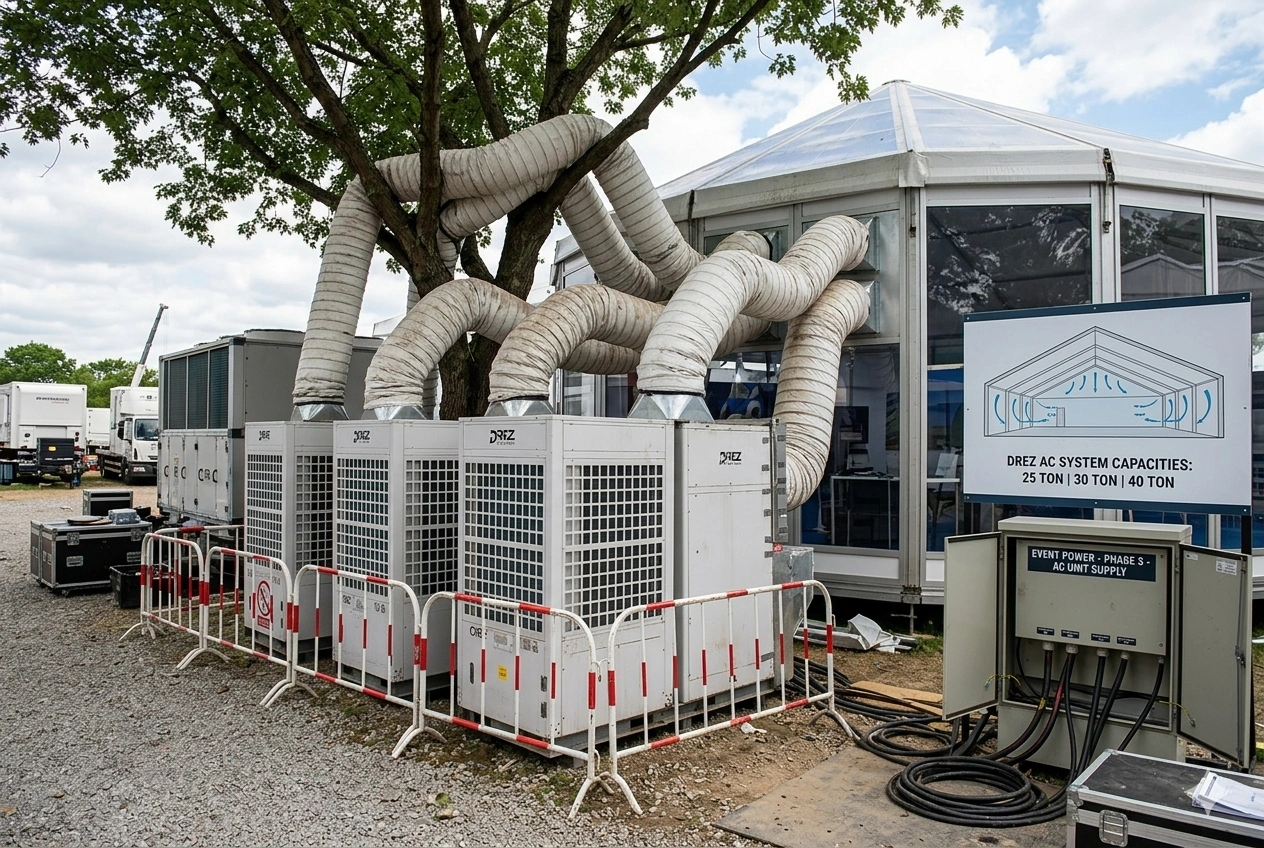 Industrial Air Conditioner for Temporary Structures Used in Events, Exhibitions & Tents