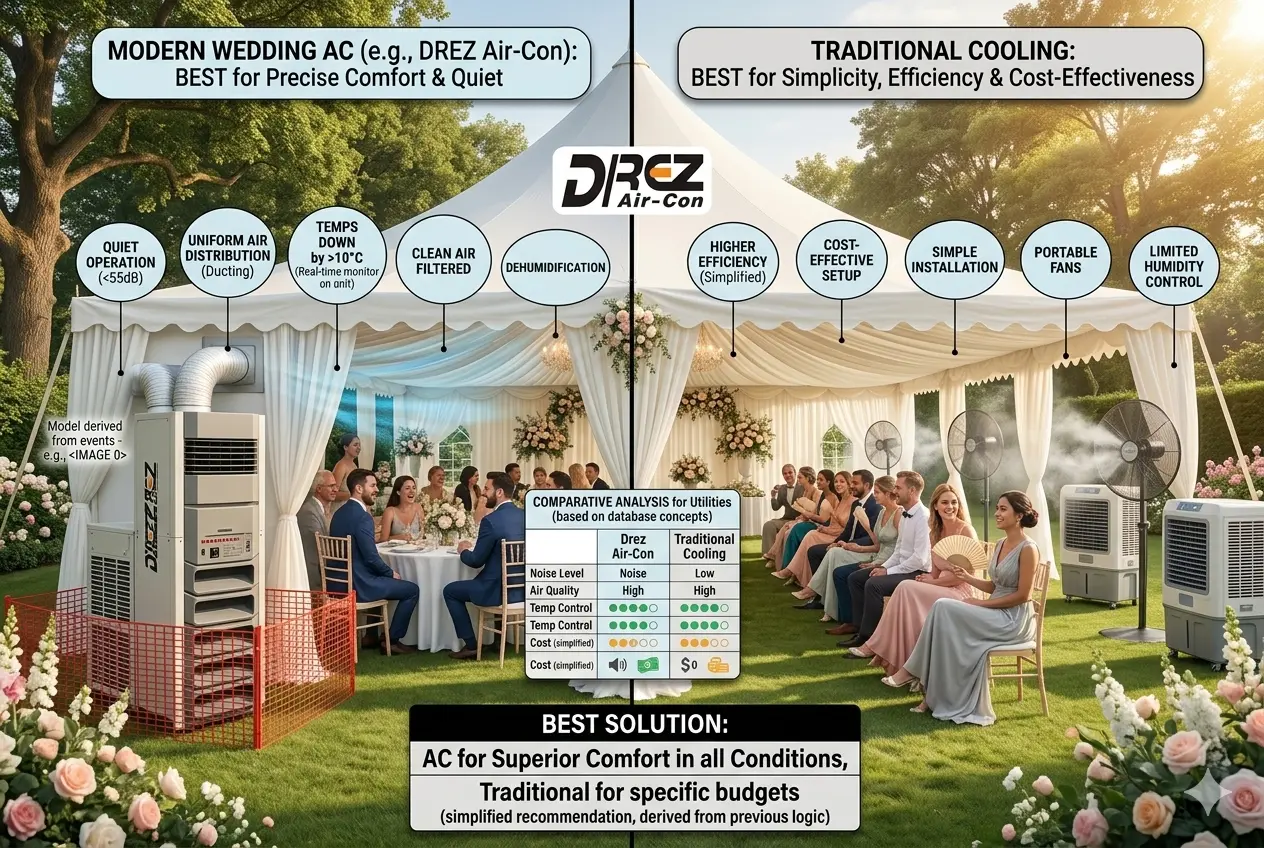 Wedding Air Conditioner vs Traditional Cooling Systems: Which Is Best for Outdoor Events?