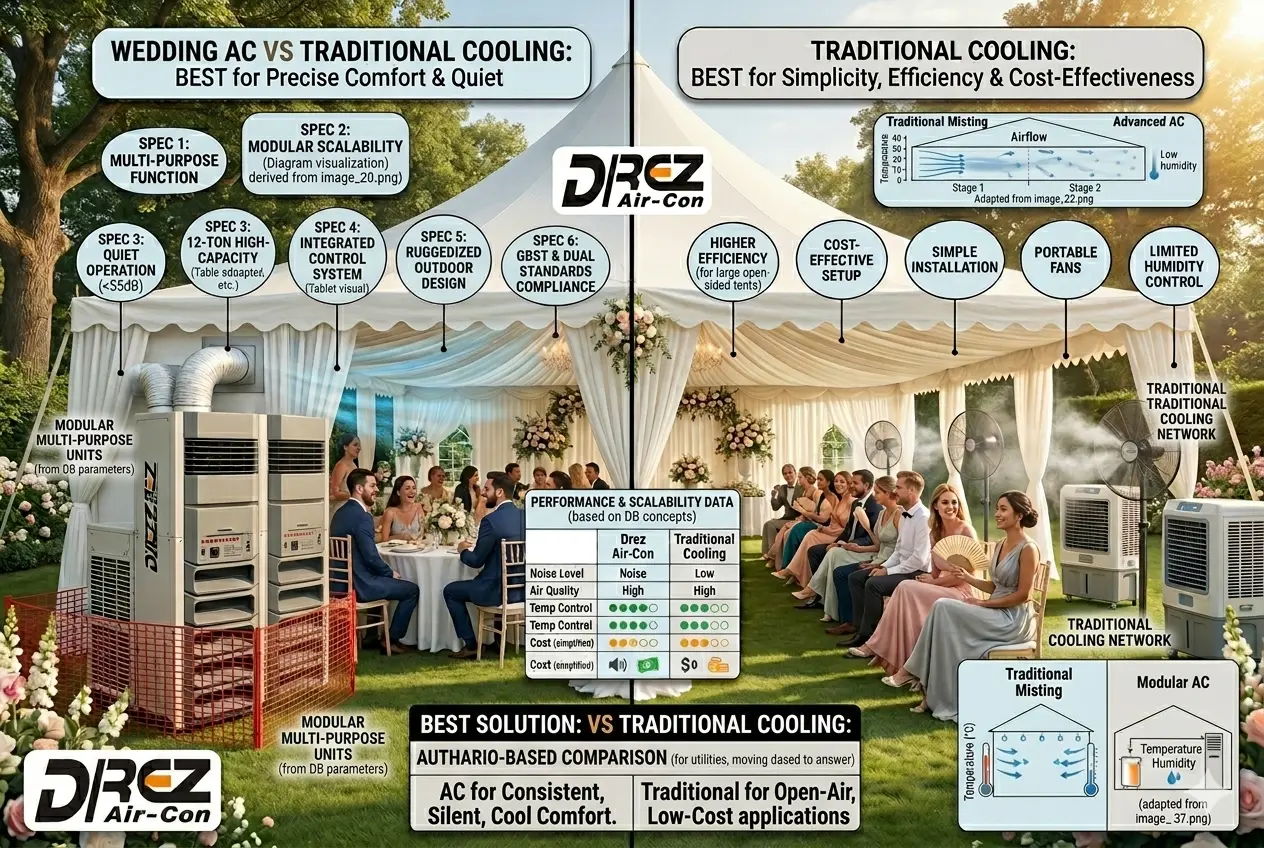 Wedding Air Conditioner vs Traditional Cooling Systems: Which Is Best for Outdoor Events?