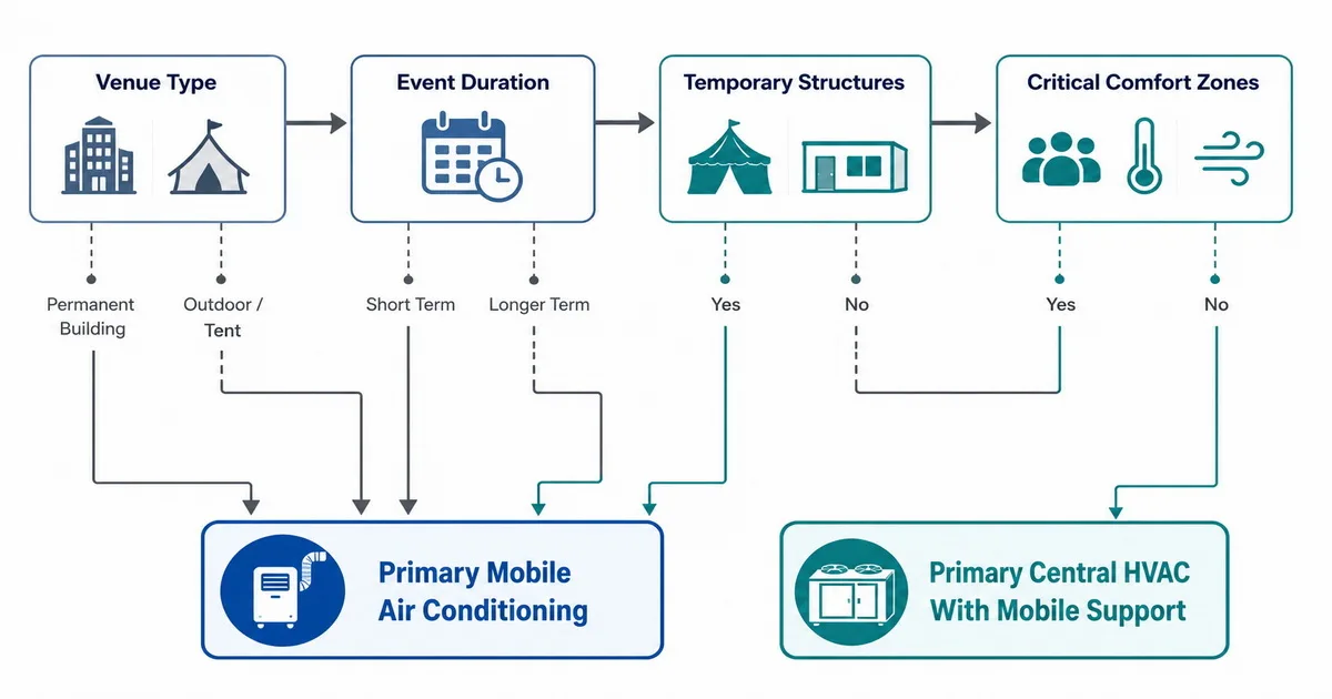Mobile Air Conditioning vs Central HVAC System: Which Is Better for Temporary Event Cooling?