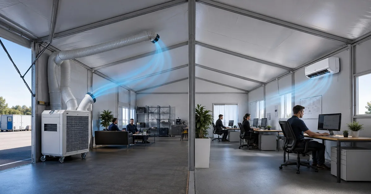 Système de climatisation mobile vs unité split : quelle solution est la plus adaptée aux structures temporaires ?