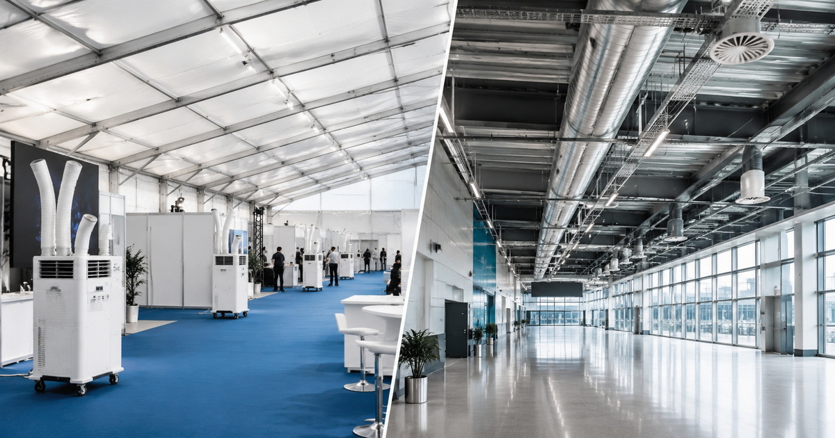 Mobile Air Conditioning for Exhibition Halls: Why Fixed Systems Fail in Temporary Venues