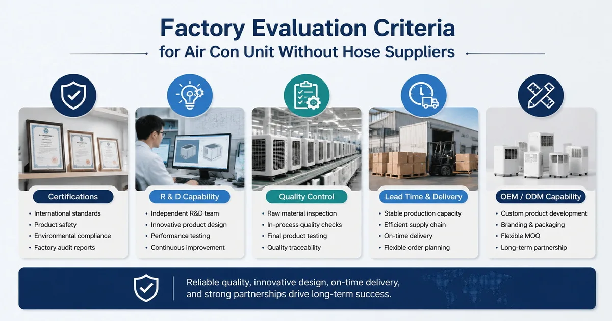Os 10 principais fabricantes de Air Con Unit Without Hose na China (Guia de seleção especializada atualizado para 2026)