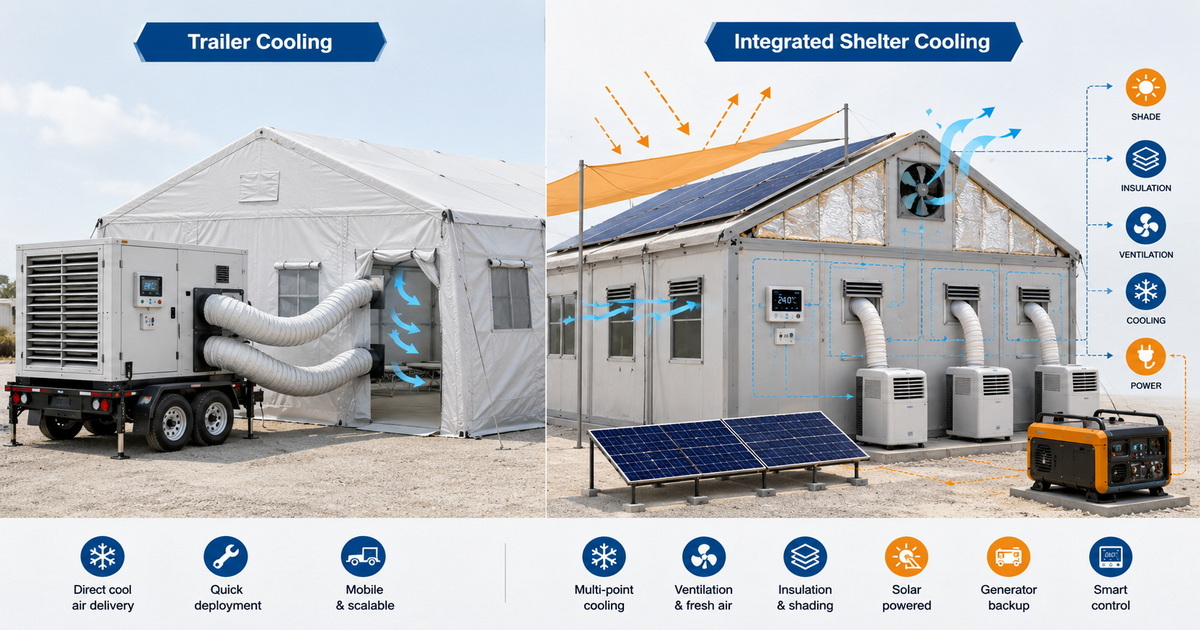 Trailer Air Conditioning Systems for Emergency Relief Camps vs Temporary Shelter Cooling Solutions