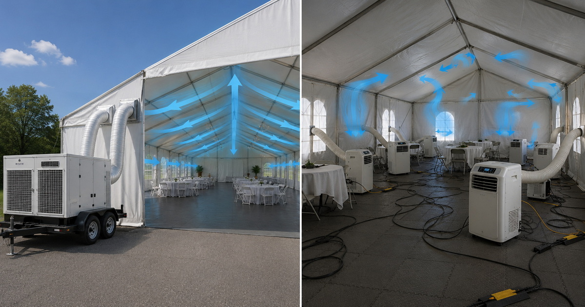 Trailer Air Conditioning for Outdoor Festivals: Advantages Over Portable Air Conditioners