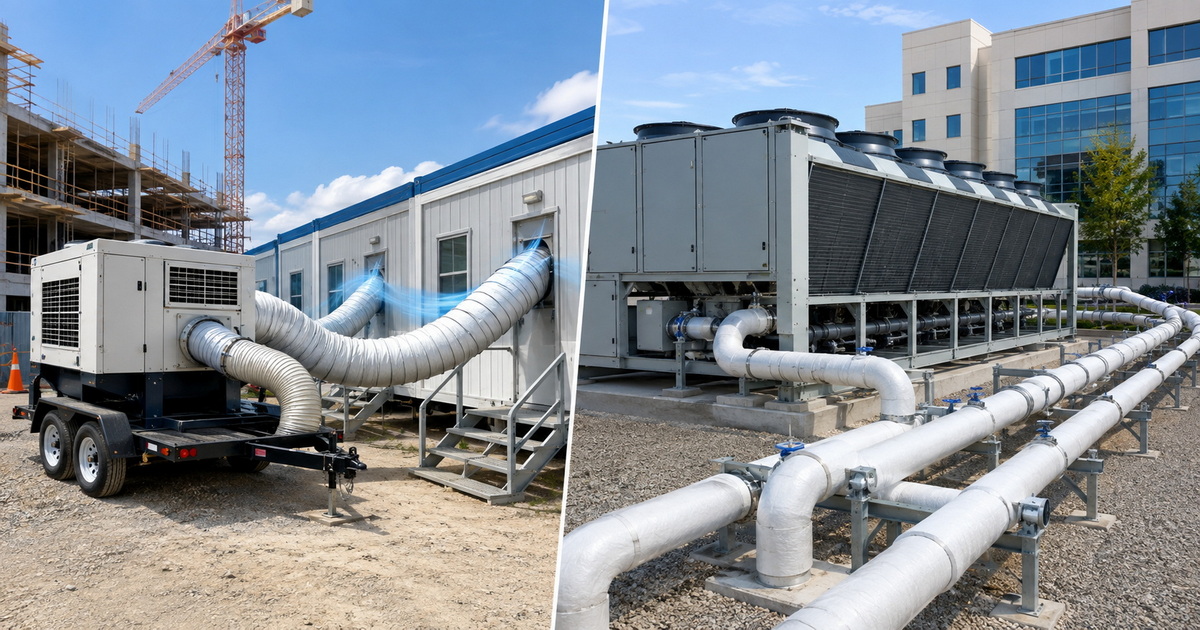 Trailer Air Conditioning vs Central Chiller System for Temporary Infrastructure Projects