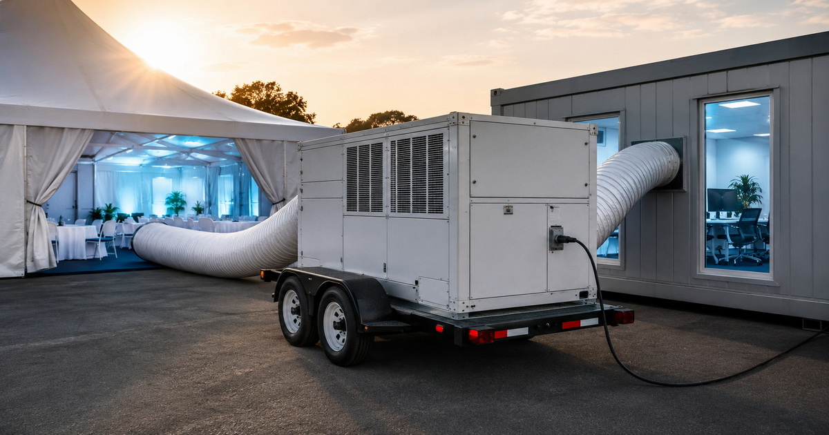 Trailer Air Conditioning vs Central Chiller System for Temporary Infrastructure Projects