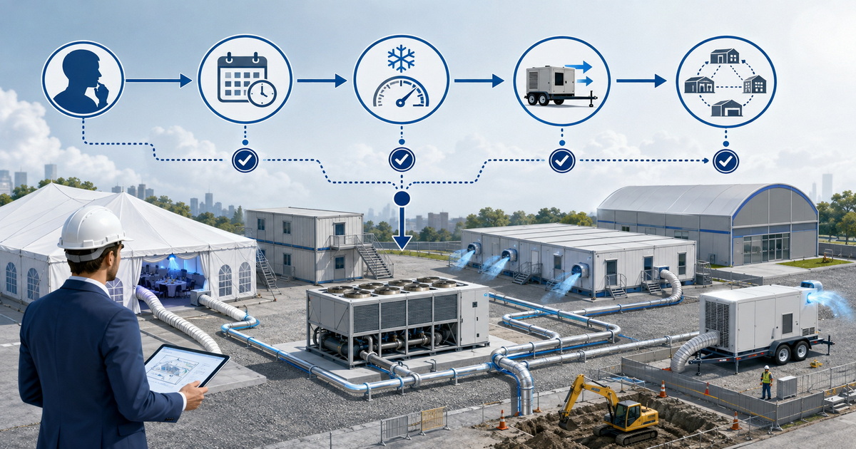 Trailer Air Conditioning vs Central Chiller System for Temporary Infrastructure Projects
