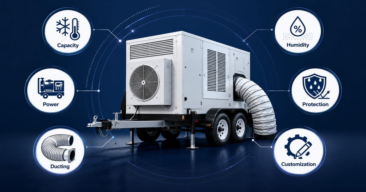 Trailer Air Conditioning for Military Field Operations vs Industrial Temporary Cooling