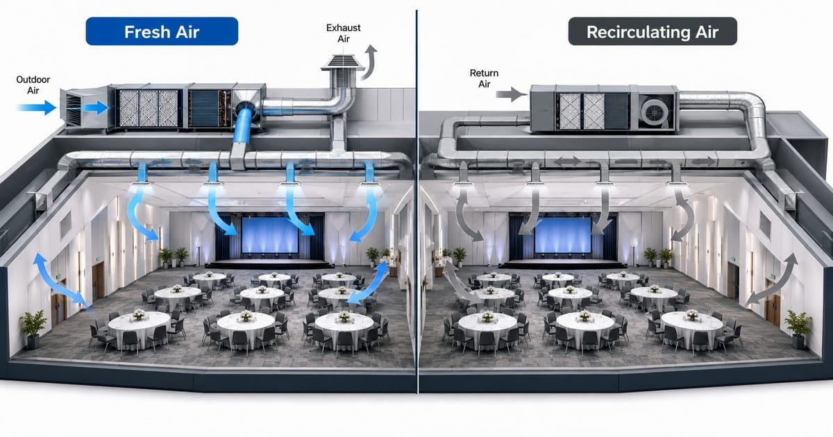 Fresh Air Conditioning vs. Recirculating Air Conditioning: Which Is Safer for Crowded Events?