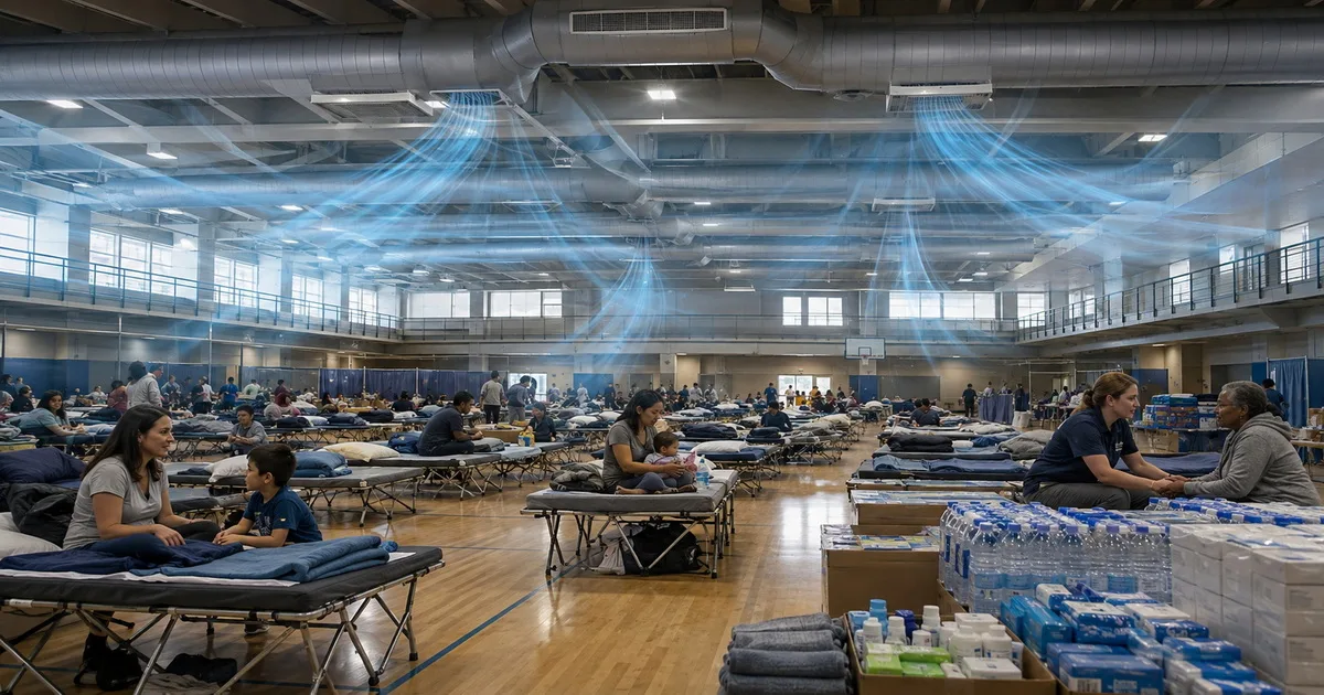 Fresh Air Conditioning for Emergency Shelters vs. Standard HVAC Cooling Systems