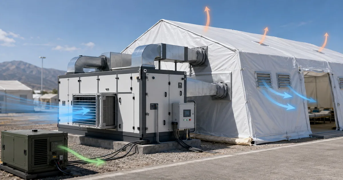 Fresh Air Conditioning for Emergency Shelters vs. Standard HVAC Cooling Systems